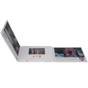 Carte de vœux vidéo électronique haute définition de 4,3 pouces avec haut-parleur intégré, connecteur USB, design personnalisé, invitation numérique - Product Image 3
