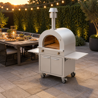Four à pizza au gaz extérieur en acier inoxydable robuste, four à pizza mobile professionnel, four à pizza commercial pour restaurant