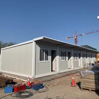 Maison préfabriquée mobile pour dortoir de travailleurs, bâtiment de bureau modulaire préfabriqué, maison conteneur mobile, logement temporaire