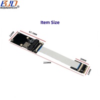 Adaptador Inalámbrico NGFF M.2 Key A+E a Mini PCI-E MPCIe con 1 Ranura para Tarjeta NANO SIM para Módulo de Módem Wifi 4G 3G LTE GSM