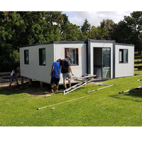 Conteneur extensible de 20 pieds 40 pieds, grand conteneur, ou 2 chambres à coucher, pré-assemblée
