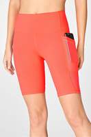 Shorts de sport élastiques taille haute pour le fitness, le yoga, la course et l'entraînement, avec poches