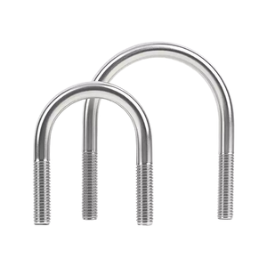 Boulons en U à double filetage en acier inoxydable 304 DIN 3570 M6-M24 pour supports de conduites industrielles - Product Image 1