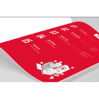 Brochures promotionnelles personnalisées à trois volets, menus, dépliants publicitaires, dossiers, pages pliantes imprimées, reliure à cheval élégante