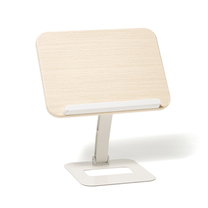Support <span class=keywords><strong>de</strong></span> <span class=keywords><strong>livre</strong></span> en bois réglable en alliage d'aluminium pour la lecture, support portable pour ordinateur portable en bois durable - Product Image 1