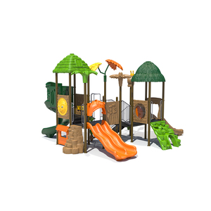 Équipements de <span class=keywords><strong>jeux</strong></span> pour enfants en plein air |   Ensemble de jeu sur le thème de la paille pour jardin personnalisé avec deux toboggans pour maternelle et collectivité - Product Image 2