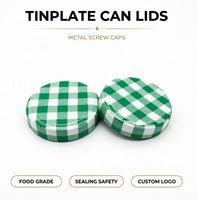 Tapas de rosca de hojalata personalizadas de 43 mm, 70 mm, 82 mm para botellas de vino, tarros de grado alimenticio, a prueba de fugas, ecológicas
