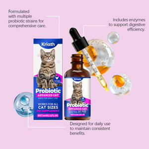 Gotas Probióticas para Gatos, Versión Avanzada, Sabor a Pollo, Suplemento Nutricional para la Salud Gastrointestinal de Gatos, 60 ml, OEM - Product Image 3