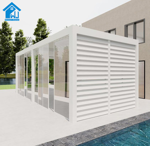 Pergola en aluminium durable et personnalisable Sweet Home, qualité supérieure, écologique, revêtement poudré, montage facile, <span class=keywords><strong>abri</strong></span> extérieur - Product Image 4
