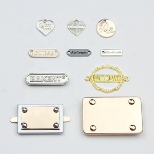 Factory Wholesale Handbag <strong>Jeans</strong> Leather Custom Logo Plate Metal <strong>Labels</strong> For Clothing - Product Image 6