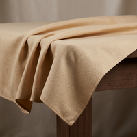 Nappe carrée et serviettes en coton damassé 100% coton, de marque, pour hôtels, complexes hôteliers, entreprises de restauration, restaurants