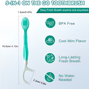 <span class=keywords><strong>Kit</strong></span> de soins bucco-dentaires jetable OEM avec <span class=keywords><strong>brosse</strong></span> <span class=keywords><strong>à</strong></span> dents pré-encollée et fil dentaire, format compact pour <span class=keywords><strong>voyage</strong></span>, idéal pour hôtels, compagnies aériennes, restaurants, vente en gros - Product Image 2