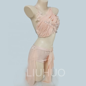 Costume de danse lyrique LIUHUO pour femme, jupe de pole dance, tenue de scène pour filles, couleur rose pour robe de compétition - Product Image 2