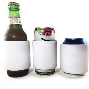 Neoprene Blank White Slap Can Cooler Wrap Snap on Beer <b>Bottle</b> - Product Image 1