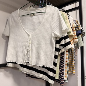 เสื้อสเวตเตอร์ถักแขนสั้นสำหรับผู้หญิงเสื้อสเวตเตอร์ถักแบบไทย - Product Image 5