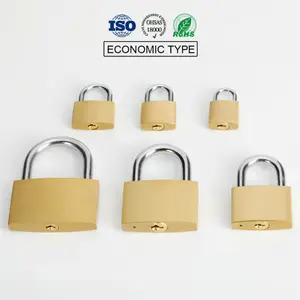 Cadeado de segurança personalizado, atacado de fábrica, cadeado de alta segurança, bloqueio, mini cadeado de cobre, bronze, barato