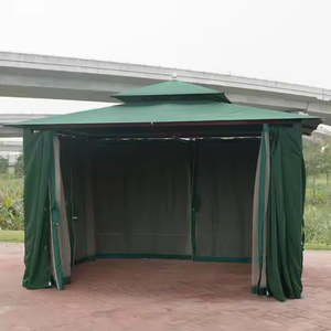 Livraison rapide, pergola <span class=keywords><strong>en</strong></span> aluminium populaire 3x3m, gazebo, pavillon, voile <span class=keywords><strong>en</strong></span> polyester imperméable et durable, couverture d'hiver <span class=keywords><strong>en</strong></span> vente - Product Image 3