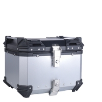 Service OEM, boîte à bagages pour moto en acier inoxydable de forme plate, antichoc, installation facile, pour moto d'aventure