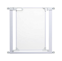 Barrière de sécurité pour enfant, barrière pour bébé, installation facile, clôture transparente en PVC pour animaux domestiques, fixation par pression, sans perçage, barrière de sécurité pour bébé pour les ouvertures de portes intérieures, les escaliers
