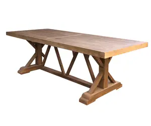 America rustic home furniture solid reclaimed wood square 8 seater high end dinner dining table