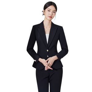 Women's Professional Suit Set Polyester Worsted Anti-Wrinkle Office Lady Autumn Full Sleeve - Product Image 5