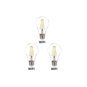 หลอดไฟ LED อัจฉริยะ Wi-Fi E27 9W สำหรับบ้านอัจฉริยะหรี่แสงได้สีขาว110-250V