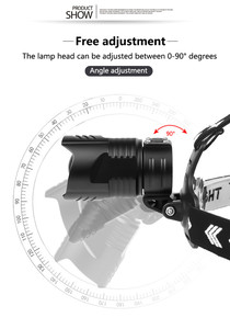 Más <span class=keywords><strong>potente</strong></span> XHP90 Led faro 18650 USB recargable LED <span class=keywords><strong>cabeza</strong></span> <span class=keywords><strong>linterna</strong></span> Zoomable LED Faro Pesca antorcha lámpara - Product Image 4