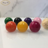 Grosir Tutup Botol Parfum Bola Resin Batu Agate Bulat Mewah Warna-warni 50mm 38mm 35mm