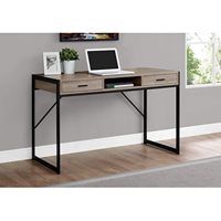 Bureau d'ordinateur moderne FANYIGE modèle 06 de 48 pouces, couleur taupe foncé, personnalisable OEM, table contemporaine pour ordinateur portable, tables consoles en bois