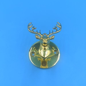 Zinc Alloy Deer Head <b>Cabinet</b> Handle Novelty Shape <b>Rustic</b> Design Durable Hardware Accessory For Wardrobes Wine <b>Cabinets</b> Drawers - Product Image 4