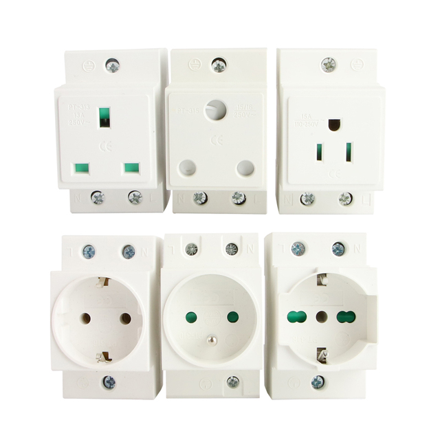 European/Germany/France/Russian 2/3 Pin Electrical Plug Switched 16a 250V Electrical Wall Mounted Socket and Switches