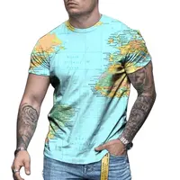 Men's Full Body Print Short Sleeve T-shirts