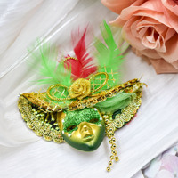Masque magnétique Venise Aimants pour réfrigérateur Scène de maison Atmosphère Articles de décoration Pendentifs Petits masques