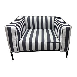 Muebles Disen para Exteriores, Sofá Individual con Estructura Metálica, Sofá de Jardín Impermeable, Conjunto de Sofás para Exteriores - Product Image 1