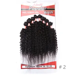 Wholesale Premium Human Mixed Heat Resistant African Kinky Curly Synthetic Hair Packs Weave Bundles Synthetic Hair Weft Bundles