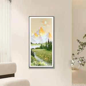 <span class=keywords><strong>Ambilight</strong></span> Art Deco esmalte Naturaleza muerta amanecer mapa para sala de estar decoración del hogar - Product Image 3