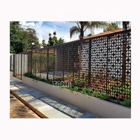Clôture en métal perforé découpée au laser personnalisée, clôture de jardin, treillis en aluminium, portails, clôtures