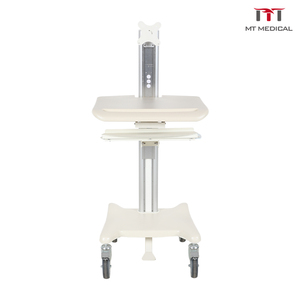Chariot médical mobile MT MEDICAL avec plateau pour clavier, hauteur réglable, <span class=keywords><strong>5</strong></span> <span class=keywords><strong>tiroirs</strong></span> et roulettes pour usage clinique - Product Image 3