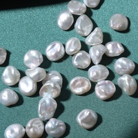 Vente flash - Perles d'eau douce naturelles de 10 mm, perles en vrac sans trous, particules irrégulières, accessoires de bijouterie