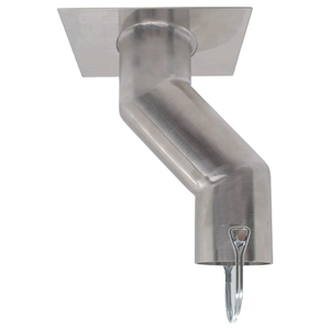 Adaptador de cadena de lluvia de acero inoxidable personalizado, codo de montaje de cadena de lluvia, sonda externa, kit de adaptador de canalón a tope de agua - Product Image 1
