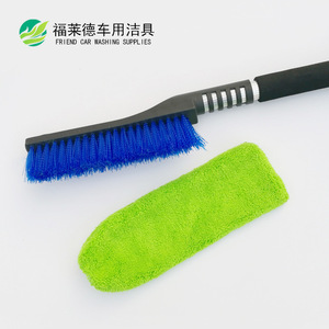 Brosse à neige pour lavage de voiture, filaments en plastique PP, manche télescopique pour dégivrage de voiture - Product Image 3