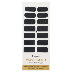 Pegatinas para Uñas Edgeu Wave Gold, Gel UV Semicurado, No Tóxico, Libre de BPA, para Mujeres - Product Image 3