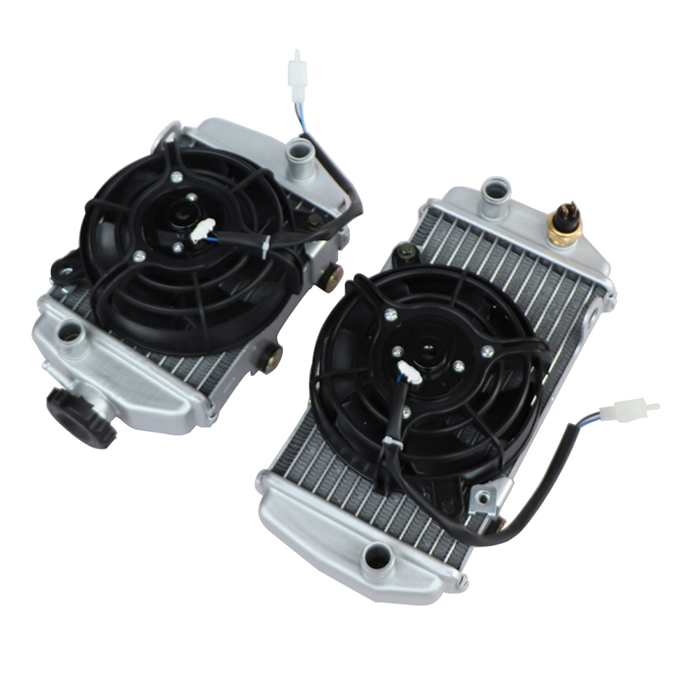 Мотоцикл Zongshen 4 клапана NC250 с водяным охлаждением вентилятор аксессуары для 250cc двигатель радиатор Xmotos Apollo воды для KAYO BSE