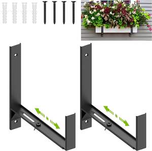 Staffe per appendere i fiori della finestra esterna fioriere per binari del Patio ganci per mangiatoia per uccelli staffa per recinzione esterna in <span class=keywords><strong>ferro</strong></span> <span class=keywords><strong>battuto</strong></span> - Product Image 2