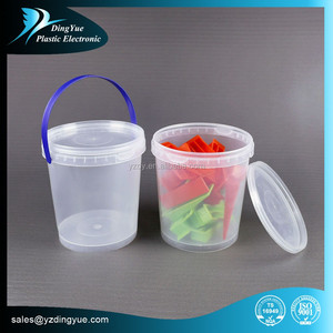 Oem 1-5 gallon rõ ràng Vòng Xô Nhựa Có Nắp Đậy chất lượng tốt tiêm modling vuông <span class=keywords><strong>container</strong></span> thực phẩm 8L - Product Image 4