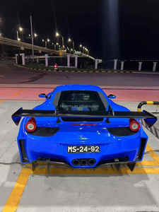 Nuevo kit de carrocería estilo LB para 458 Hardtop 2010-2014, incluye parachoques, faldones laterales, difusor, alerón, pasos de rueda y capó con tornillos. - Product Image 4