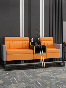 Canapé et chaise de <span class=keywords><strong>salle</strong></span> de billard en cuir, chaises <span class=keywords><strong>d</strong></span>'<span class=keywords><strong>attente</strong></span> commerciales sur mesure <span class=keywords><strong>pour</strong></span> salles de billard, design pliable - Product Image 1