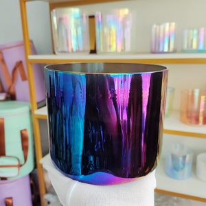 ชามคริสตัลใสสำหรับร้องเพลง432Hz/440Hz เสียงบำบัดโยคะด้วยการไล่ระดับสี - Product Image 3
