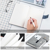 Carnet à spirales en similicuir A5, 200 pages - Impression de logo personnalisé OEM pour cadeaux d'affaires, fournitures de bureau