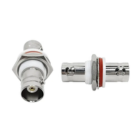 Connecteur d'alimentation BNC femelle à femelle à montage sur panneau BNC Jack à Jack isolé blanc de 50 ohms pour support de panneau de brassage